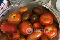 Быстрые маринованные помидоры - Шаг 1 Быстрые маринованные помидоры - Шаг 1
