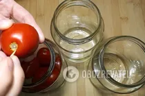 Сладкие маринованные помидоры - Шаг 2 Сладкие маринованные помидоры - Шаг 2