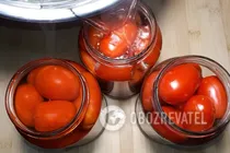 Сладкие маринованные помидоры - Шаг 3 Сладкие маринованные помидоры - Шаг 3