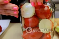 Маринованные помидоры с луком - Шаг 5 Маринованные помидоры с луком - Шаг 5