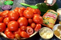 Квашені помідори з коріандром - Крок 1 Квашені помідори з коріандром - Крок 1
