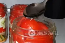 Салат на зиму с огурцами и капустой - Шаг 7 Салат на зиму с огурцами и капустой - Шаг 7