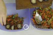 Мариновані баклажани з овочами і коріандром - Крок 7 Мариновані баклажани з овочами і коріандром - Крок 7