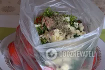 Малосольні помідори в пакеті з кропом - Крок 6 Малосольні помідори в пакеті з кропом - Крок 6