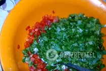 Мариновані баклажани з овочами і зеленню - Крок 3 Мариновані баклажани з овочами і зеленню - Крок 3
