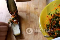 Квашеные баклажаны с кинзой и овощами - Шаг 7 Квашеные баклажаны с кинзой и овощами - Шаг 7