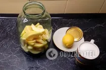 Компот из айвы с лимоном - Шаг 2 Компот из айвы с лимоном - Шаг 2