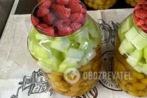 Компот из алычи и кабачков - Шаг 5 Компот из алычи и кабачков - Шаг 5