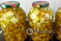 Компот из алычи и кабачков - Шаг 8 Компот из алычи и кабачков - Шаг 8