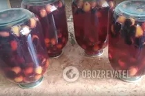 Сливовый компот с мелисой - Шаг 7 Сливовый компот с мелисой - Шаг 7
