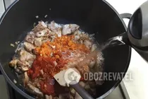 Харчо с аджикой и орехами - Шаг 7 Харчо с аджикой и орехами - Шаг 7
