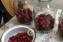 Компот из красной алычи - Шаг 2 Компот из красной алычи - Шаг 2
