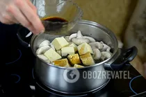 Місо-суп із печерицями - Крок 4 Місо-суп із печерицями - Крок 4
