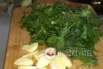 Маринованные кабачки с зеленью - Шаг 2 Маринованные кабачки с зеленью - Шаг 2