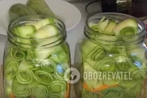Маринованные кабачки с зеленью - Шаг 6 Маринованные кабачки с зеленью - Шаг 6