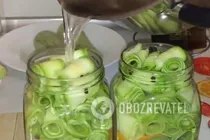 Маринованные кабачки с зеленью - Шаг 7 Маринованные кабачки с зеленью - Шаг 7