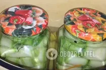 Маринованные кабачки с зеленью - Шаг 8 Маринованные кабачки с зеленью - Шаг 8