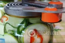 Маринованные кабачки с перцем - Шаг 10 Маринованные кабачки с перцем - Шаг 10
