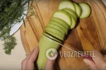 Мариновані кабачки з кропом - Крок 2 Мариновані кабачки з кропом - Крок 2
