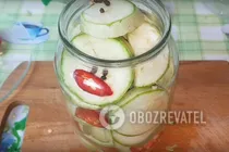 Маринованные кабачки с перцем - Шаг 7 Маринованные кабачки с перцем - Шаг 7