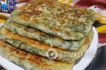 Катлама з зеленою цибулею - Крок 12 Катлама з зеленою цибулею - Крок 12
