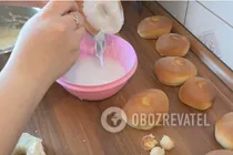 Пончики в духовке с начинкой - Шаг 18 Пончики в духовке с начинкой - Шаг 18
