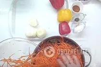 Маринованные кабачки с огурцами - Шаг 2 Маринованные кабачки с огурцами - Шаг 2