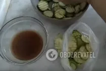 Моментальні кабачки з оцтом - Крок 4 Моментальні кабачки з оцтом - Крок 4