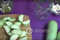 Мариновані кабачки з хріном - Крок 4 Мариновані кабачки з хріном - Крок 4