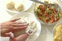 Картопляні пончики з помідорами - Крок 10 Картопляні пончики з помідорами - Крок 10
