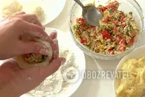 Картопляні пончики з помідорами - Крок 11 Картопляні пончики з помідорами - Крок 11