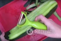 Мариновані кабачки з хріном і морквою - Крок 1 Мариновані кабачки з хріном і морквою - Крок 1