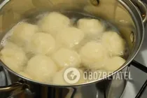 Домашние картофельные клецки - Шаг 8 Домашние картофельные клецки - Шаг 8