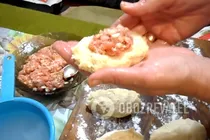 Цепеліни з фаршем і ковбасою - Крок 5 Цепеліни з фаршем і ковбасою - Крок 5