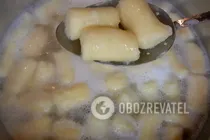 Галушки з сиром та манкою - Крок 7 Галушки з сиром та манкою - Крок 7