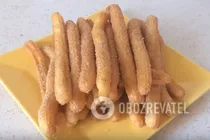 Чуррос с посыпкой - Шаг 8 Чуррос с посыпкой - Шаг 8