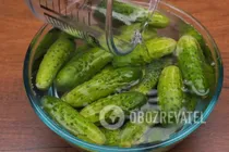 Мариновані огірки з часником - Крок 1 Мариновані огірки з часником - Крок 1