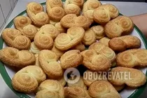 Быстрые ушки из слоеного теста - Шаг 7 Быстрые ушки из слоеного теста - Шаг 7