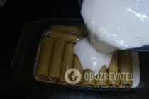 Каннеллони с грибами - Шаг 10 Каннеллони с грибами - Шаг 10