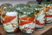 Маринованные кабачки с помидорами - Шаг 11 Маринованные кабачки с помидорами - Шаг 11