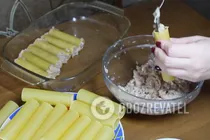 Каннеллони под томатным соусом - Шаг 3 Каннеллони под томатным соусом - Шаг 3