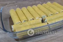 Каннеллоні з сиром і шпинатом - Крок 4 Каннеллоні з сиром і шпинатом - Крок 4