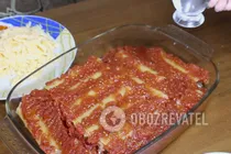 Каннеллони под томатным соусом - Шаг 5 Каннеллони под томатным соусом - Шаг 5