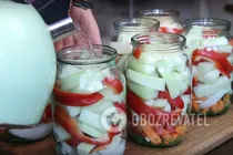 Маринованные кабачки с помидорами - Шаг 8 Маринованные кабачки с помидорами - Шаг 8