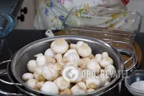 Мариновані печериці з лимоном - Крок 1 Мариновані печериці з лимоном - Крок 1