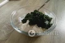 Канелоні з сиром і шпинатом - Крок 2 Канелоні з сиром і шпинатом - Крок 2