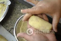 Картофельные крокеты с рыбой - Шаг 9 Картофельные крокеты с рыбой - Шаг 9
