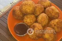 Крокеты с ветчиной и сыром - Шаг 10 Крокеты с ветчиной и сыром - Шаг 10