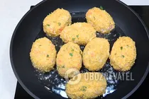 Крокеты с крабовыми палочками - Шаг 8 Крокеты с крабовыми палочками - Шаг 8