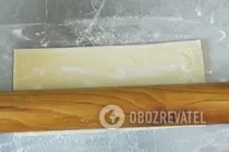 Ушки с сыром и зеленью - Шаг 4 Ушки с сыром и зеленью - Шаг 4
